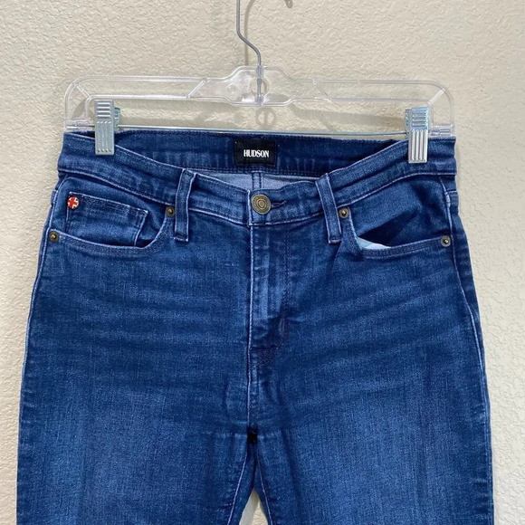HUDSON Natalie Super Skinny Jeans Size 27 Stretch Denim Dark Wash - Picture 3 of 7